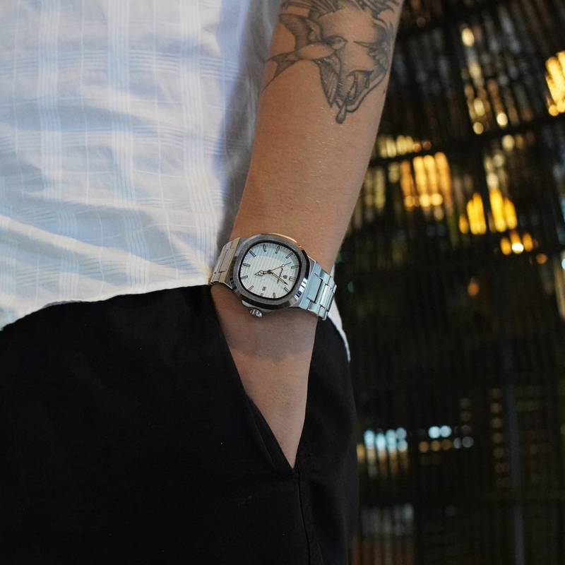 Relógio Masculino Veneza Aço Inox
